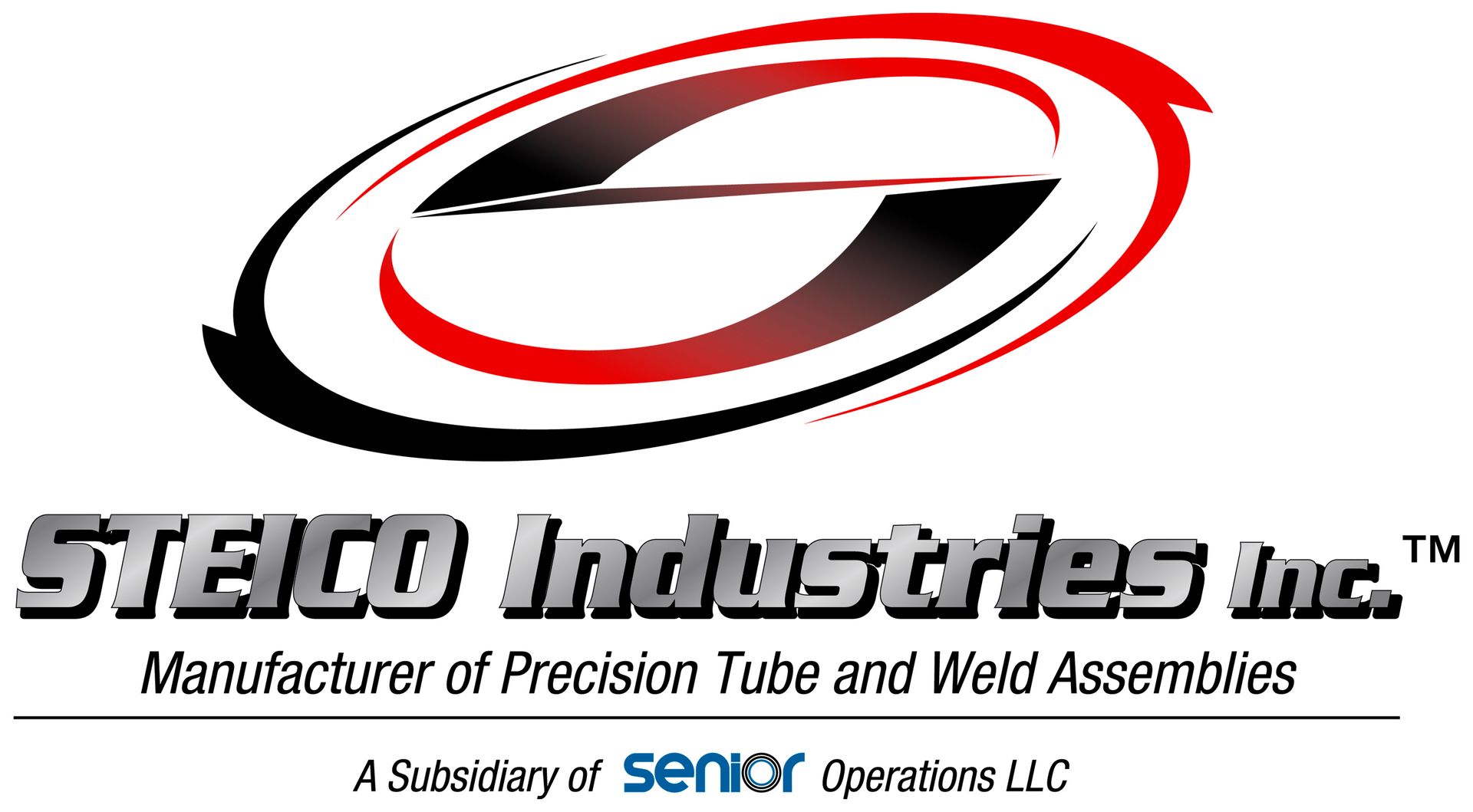 STEGO Industries logo with red and black swoosh over company name and tagline
